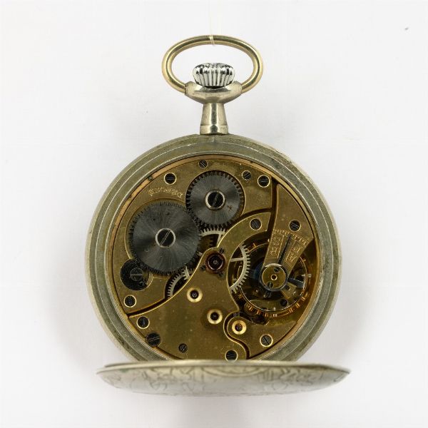 Orologio da tasca francese inizio 900 cassa in metallo  - Asta Orologi da Tasca - Associazione Nazionale - Case d'Asta italiane