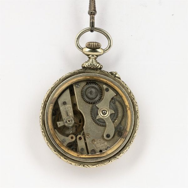 Due orologi remontoir con cassa in metallo e quadrante catouche  - Asta Orologi da Tasca - Associazione Nazionale - Case d'Asta italiane