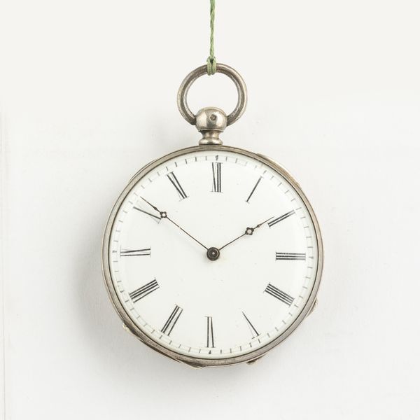 Lotto di due orologi con casa in argento, movimenti con scappamento a cilindro, carica a chiavetta, quadranti in smalto bianco, 1870 circa  - Asta Orologi da Tasca - Associazione Nazionale - Case d'Asta italiane