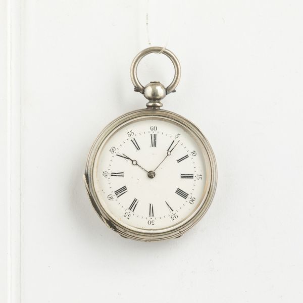 Lotto di due orologi con casa in argento, movimenti con scappamento a cilindro, carica a chiavetta, quadranti in smalto bianco, 1870 circa  - Asta Orologi da Tasca - Associazione Nazionale - Case d'Asta italiane