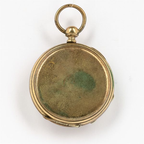 Orologio da tasca con bussola sul movimento  - Asta Orologi da Tasca - Associazione Nazionale - Case d'Asta italiane