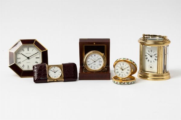 Cinque orologi da viaggio  - Asta Orologi da Tasca - Associazione Nazionale - Case d'Asta italiane