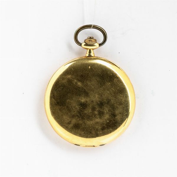 Tavannes orologio da taschino del 1920-1930 in oro 18 kt, cassa savonette, movimento con scappamento ad ancora n 14.367.239, quadrante in metallo smaltato, da revisionare  - Asta Orologi da Tasca - Associazione Nazionale - Case d'Asta italiane