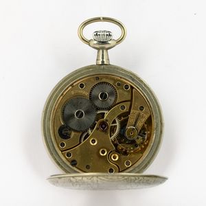 Orologio da tasca francese inizio 900 cassa in metallo  - Asta Orologi da Tasca - Associazione Nazionale - Case d'Asta italiane