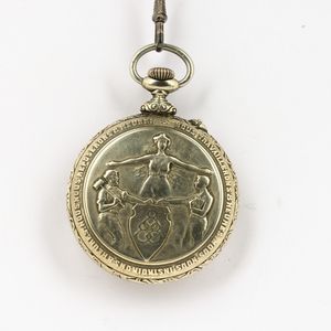 Due orologi remontoir con cassa in metallo e quadrante catouche  - Asta Orologi da Tasca - Associazione Nazionale - Case d'Asta italiane