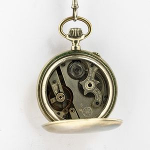 Orologio da tasca Salterello del 1890 circa, su base Roskopf, cassa in metallo, quadrante in metallo  - Asta Orologi da Tasca - Associazione Nazionale - Case d'Asta italiane