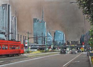 Alessandro RUSSO : Milano - Via della Liberazione  - Asta Arte Moderna e Contemporanea - Associazione Nazionale - Case d'Asta italiane