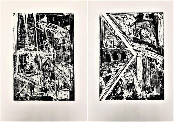 EMILIO VEDOVA : Lotto unico composto da n.2 grafiche  - Asta Opere Grafiche e Multipli - Associazione Nazionale - Case d'Asta italiane