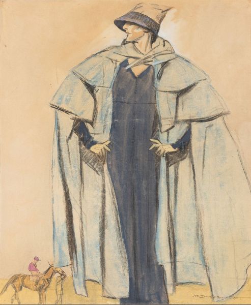 Marcello Dudovich : Dama - Concorso Eleganza  - Asta Manifesti d'Epoca - Associazione Nazionale - Case d'Asta italiane