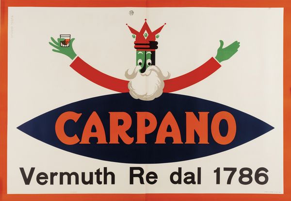 Armando Testa : Carpano - Vermuth del Re  - Asta Manifesti d'Epoca - Associazione Nazionale - Case d'Asta italiane