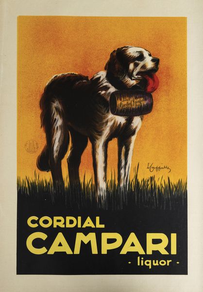LEONETTO CAPPIELLO : Cordial Campari Liquor, Milano  - Asta Manifesti d'Epoca - Associazione Nazionale - Case d'Asta italiane
