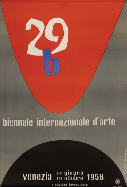 Carlo Scarpa : Biennale Internazionale d�Arte - Venezia - ENIT  - Asta Manifesti d'Epoca - Associazione Nazionale - Case d'Asta italiane