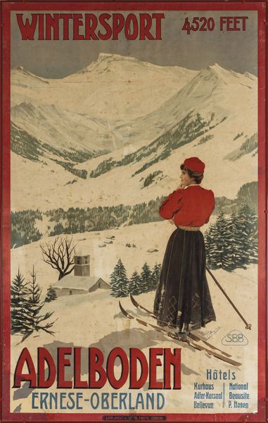 Carlo Pellegrini : Adelboden  - Asta Manifesti d'Epoca - Associazione Nazionale - Case d'Asta italiane