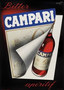 Carlo Fisanotti Fisa - Bitter Campari apritif, Milano