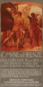 Adolfo De Karolis - Fiera Esposizione Cavalli - Firenze 1910