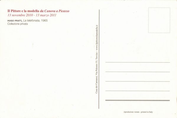 Hugo Pratt : La Telefonata  - Asta Fumetti: Tavole e Illustrazioni Originali - Associazione Nazionale - Case d'Asta italiane