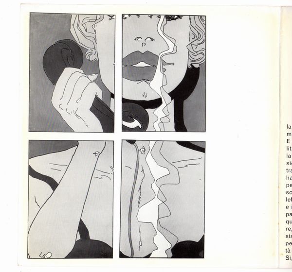 Hugo Pratt : La Telefonata  - Asta Fumetti: Tavole e Illustrazioni Originali - Associazione Nazionale - Case d'Asta italiane