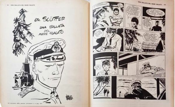 Hugo Pratt : Una Ballata del Mare Salato - Christian Slutter  - Asta Fumetti: Tavole e Illustrazioni Originali - Associazione Nazionale - Case d'Asta italiane