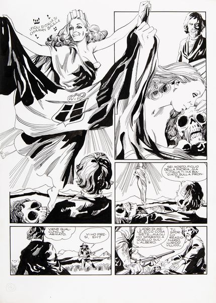 Mauro Rostagno : La Rivoluzione Proletaria  - Asta Fumetti: Tavole e Illustrazioni Originali - Associazione Nazionale - Case d'Asta italiane