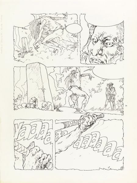 Enrique Breccia : El poderoso dios  - Asta Fumetti: Tavole e Illustrazioni Originali - Associazione Nazionale - Case d'Asta italiane