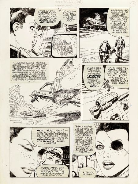 Juan Zanotto : Barbara - Ciberland  - Asta Fumetti: Tavole e Illustrazioni Originali - Associazione Nazionale - Case d'Asta italiane