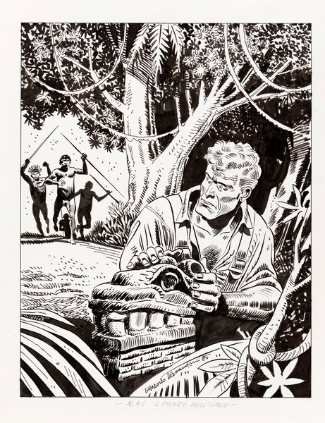 Giancarlo Alessandrini : Martin Mystre - Il potere dell'idolo  - Asta Fumetti: Tavole e Illustrazioni Originali - Associazione Nazionale - Case d'Asta italiane