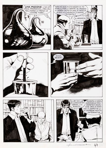 Corrado Roi : Dylan Dog - La piramide capovolta  - Asta Fumetti: Tavole e Illustrazioni Originali - Associazione Nazionale - Case d'Asta italiane