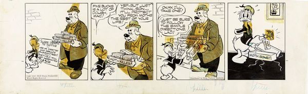 Al Taliaferro : Donald Duck - There s one born every minute  - Asta Fumetti: Tavole e Illustrazioni Originali - Associazione Nazionale - Case d'Asta italiane