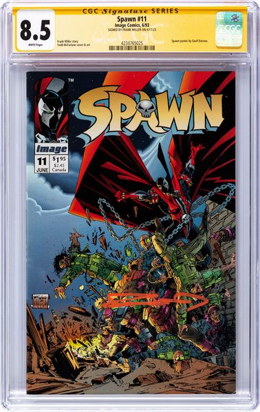 Frank Miller : Spawn # 11 (Signature Series)  - Asta Fumetti: Tavole e Illustrazioni Originali - Associazione Nazionale - Case d'Asta italiane