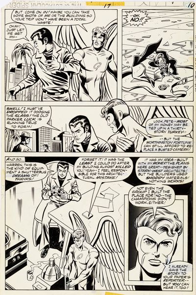 Sal Buscema : Peter Parker, The Spectacular Spider-Man - Whatever Happened to the Iceman?  - Asta Fumetti: Tavole e Illustrazioni Originali - Associazione Nazionale - Case d'Asta italiane