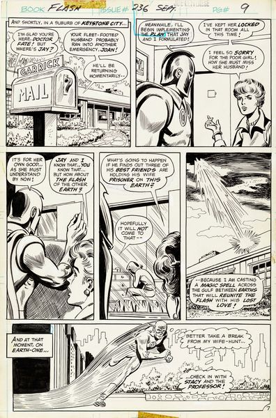 Irv Novick : The Flash - Nowhere On The Face Of The Earth!  - Asta Fumetti: Tavole e Illustrazioni Originali - Associazione Nazionale - Case d'Asta italiane