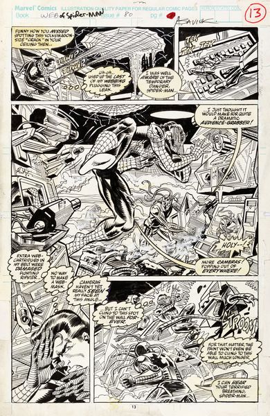 Alex Saviuk : Web of Spider-Man - This Blood Is My Blood  - Asta Fumetti: Tavole e Illustrazioni Originali - Associazione Nazionale - Case d'Asta italiane