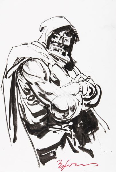 Bill Sienkiewicz : Doctor Doom  - Asta Fumetti: Tavole e Illustrazioni Originali - Associazione Nazionale - Case d'Asta italiane