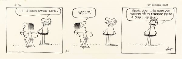 Johnny Hart : B.C.  - Asta Fumetti: Tavole e Illustrazioni Originali - Associazione Nazionale - Case d'Asta italiane