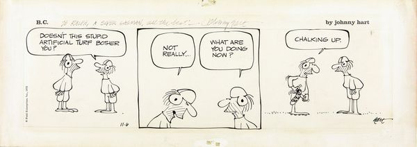 Johnny Hart : B. C.  - Asta Fumetti: Tavole e Illustrazioni Originali - Associazione Nazionale - Case d'Asta italiane