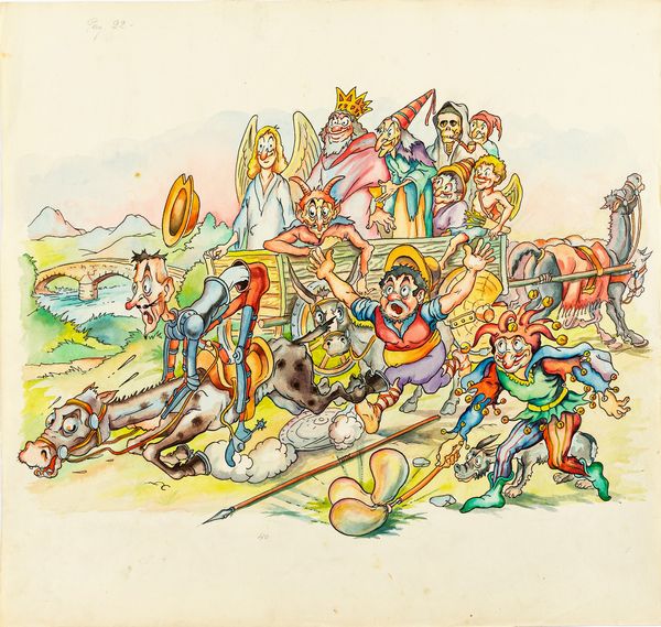 L. Lucchetti : Don Chisciotte  - Asta Fumetti: Tavole e Illustrazioni Originali - Associazione Nazionale - Case d'Asta italiane