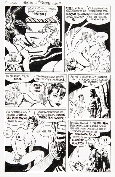 Jordi Bernet : Cicca Dum-Dum  - Asta Fumetti: Tavole e Illustrazioni Originali - Associazione Nazionale - Case d'Asta italiane