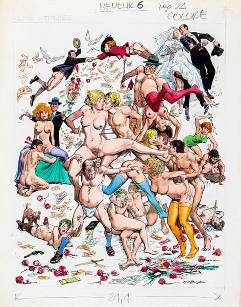 Guido Buzzelli : Love stories  - Asta Fumetti: Tavole e Illustrazioni Originali - Associazione Nazionale - Case d'Asta italiane