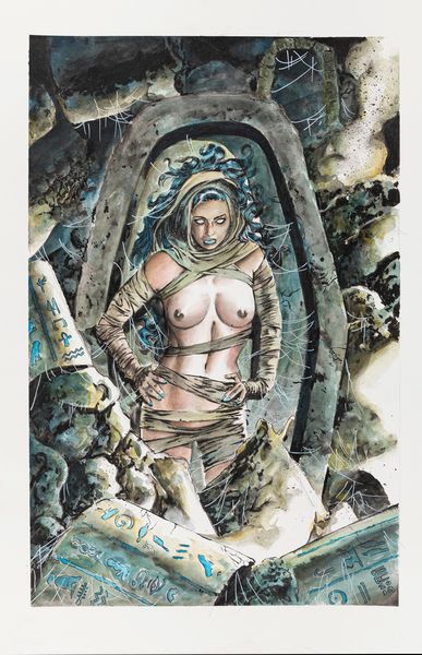 Gene Espy : Mummia  - Asta Fumetti: Tavole e Illustrazioni Originali - Associazione Nazionale - Case d'Asta italiane