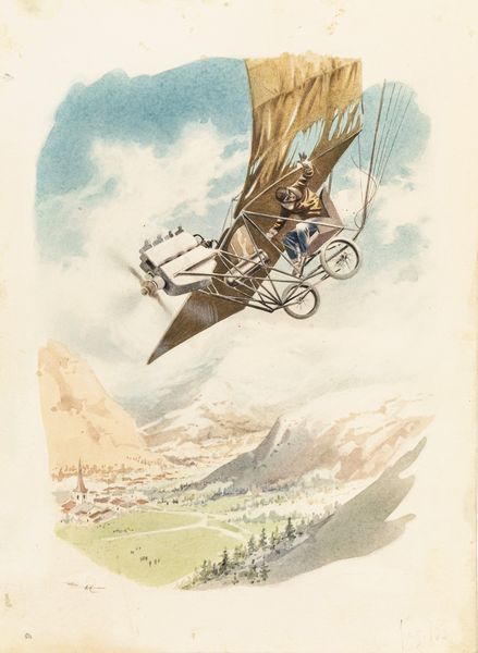 Angelo Bioletto : I primi voli  - Asta Fumetti: Tavole e Illustrazioni Originali - Associazione Nazionale - Case d'Asta italiane