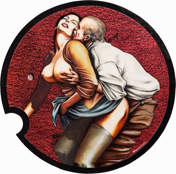 Luca Tarlazzi : Tavolozza erotica  - Asta Fumetti: Tavole e Illustrazioni Originali - Associazione Nazionale - Case d'Asta italiane