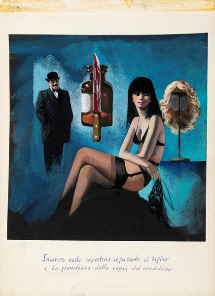 Karel Thole : Poirot - Sono un'assassina?  - Asta Fumetti: Tavole e Illustrazioni Originali - Associazione Nazionale - Case d'Asta italiane