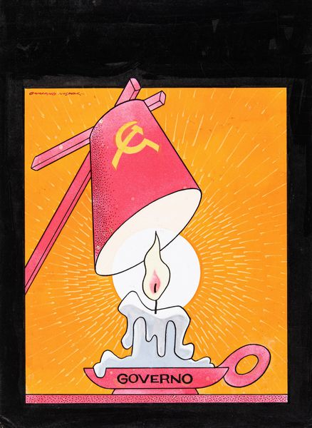 Giuliano Nistri : L'Italia si spegne  - Asta Fumetti: Tavole e Illustrazioni Originali - Associazione Nazionale - Case d'Asta italiane