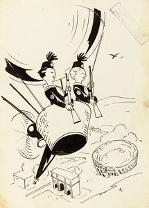 Giuseppe Riccobaldi - Balilla nei cieli di Roma