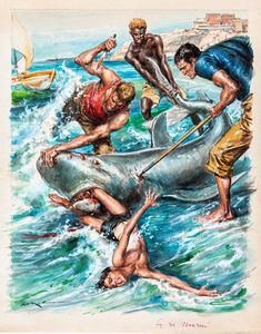 Walter Molino - Squalo a Forte dei Marmi