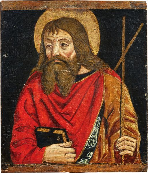 Scuola lombarda del XV secolo : San Giovanni Battista  - Asta Dipinti e Sculture del XIX e XX secolo - Associazione Nazionale - Case d'Asta italiane