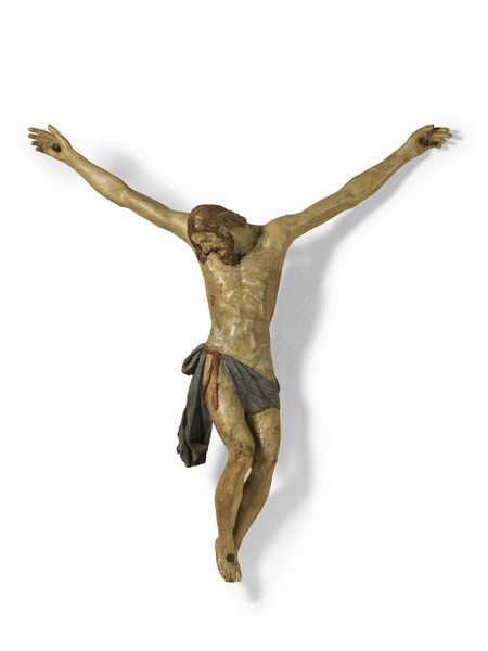 Scuola toscana fine del XVI secolo : Crocifisso  - Asta Dipinti e Sculture del XIX e XX secolo - Associazione Nazionale - Case d'Asta italiane