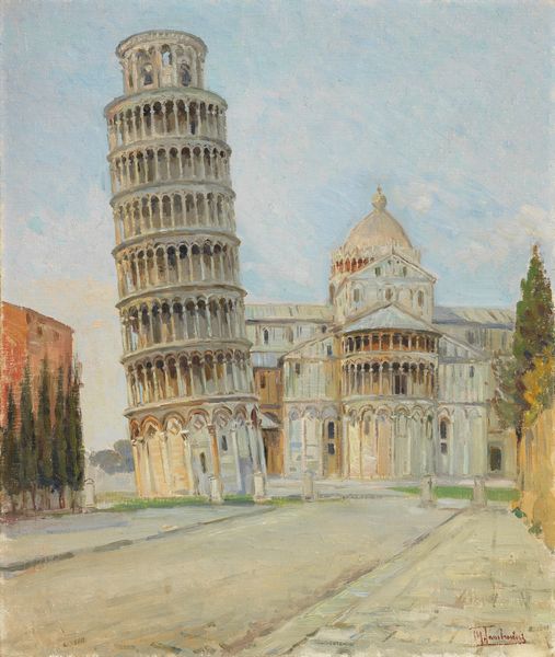 Mario Tamburini : Piazza dei Miracoli a Pisa  - Asta Dipinti e Sculture del XIX e XX secolo - Associazione Nazionale - Case d'Asta italiane