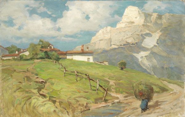 Francesco Sartorelli : La raccolta del fieno  - Asta Dipinti e Sculture del XIX e XX secolo - Associazione Nazionale - Case d'Asta italiane