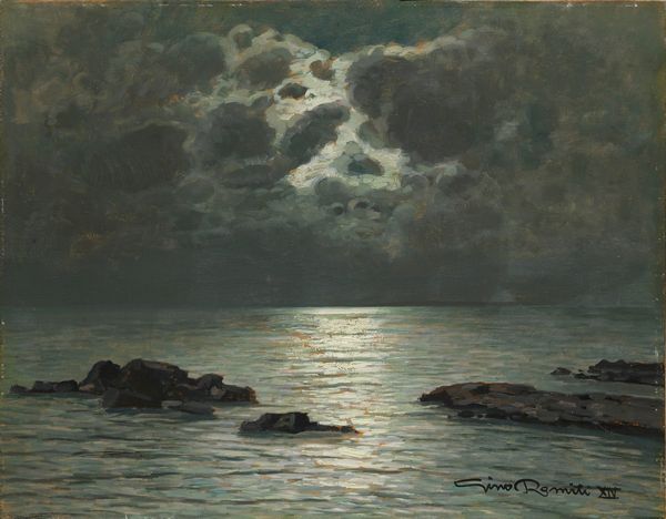 Gino Romiti : Marina  - Asta Dipinti e Sculture del XIX e XX secolo - Associazione Nazionale - Case d'Asta italiane